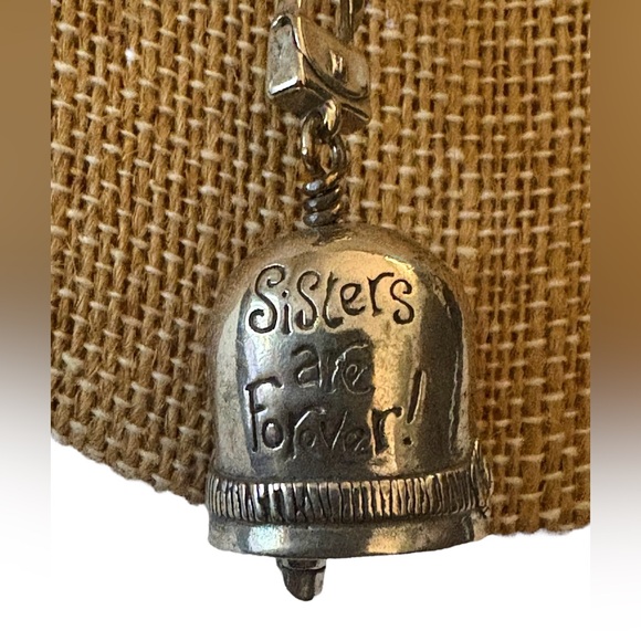 The Bell Collection Sterling Silver The Sister Bell Pendant on 925 Chain NIB - Picture 3 of 10